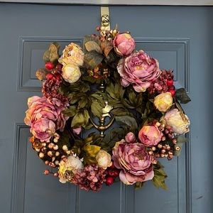 Brand new artificial peony wreath